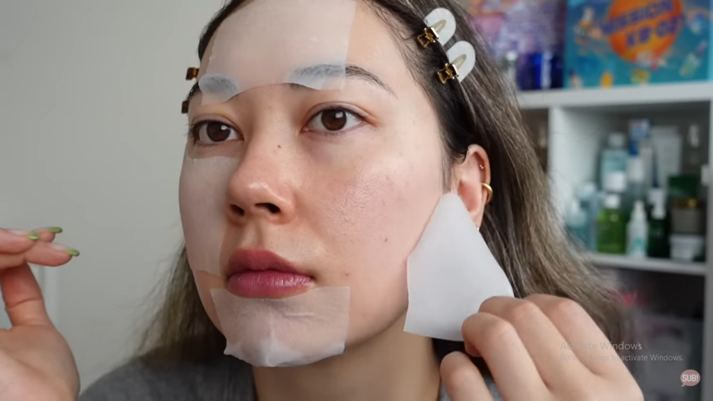 Skincare Steps With Sheet Mask
